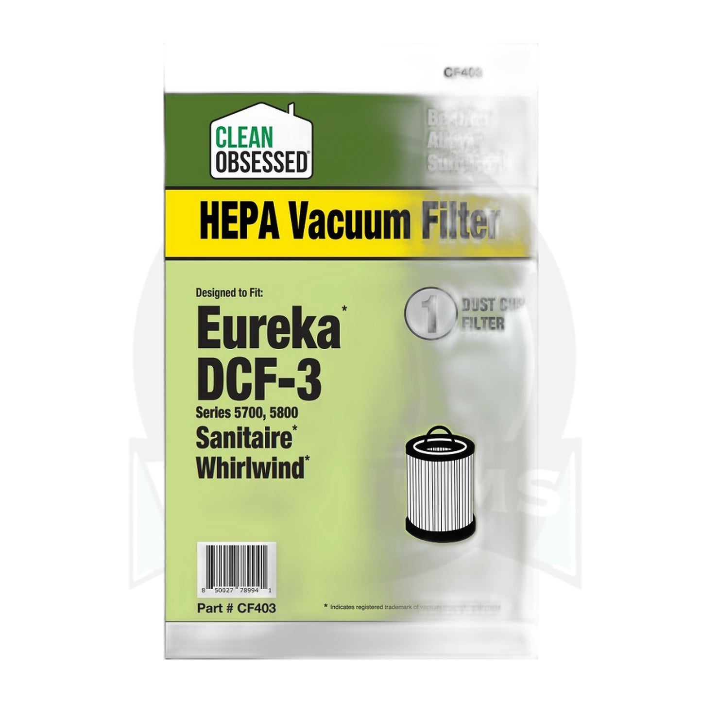 Eureka DCF-3 Dirt Cup HEPA Filter for 5700 / 5800 (Replacement)