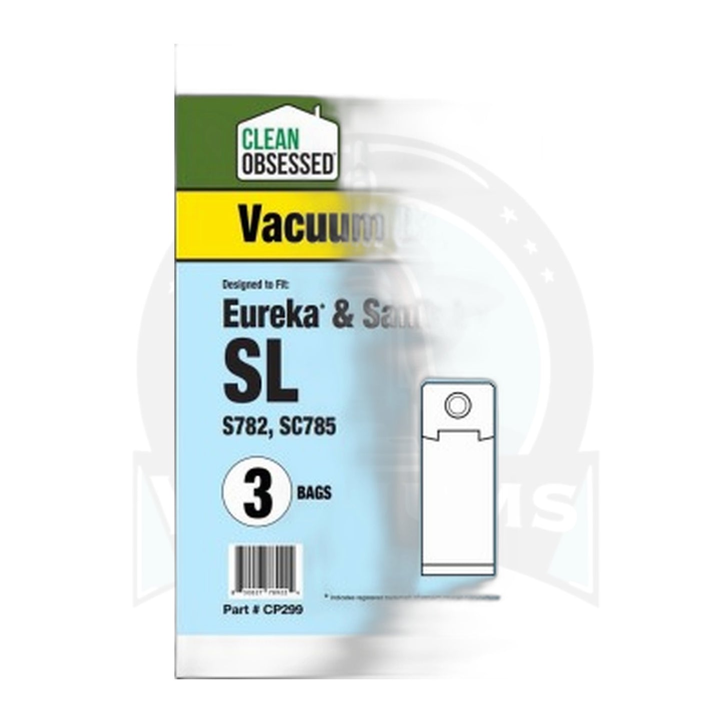 Clean Obsessed Eureka Type SL Micro Paper Vacuum Bags, 3-Pack