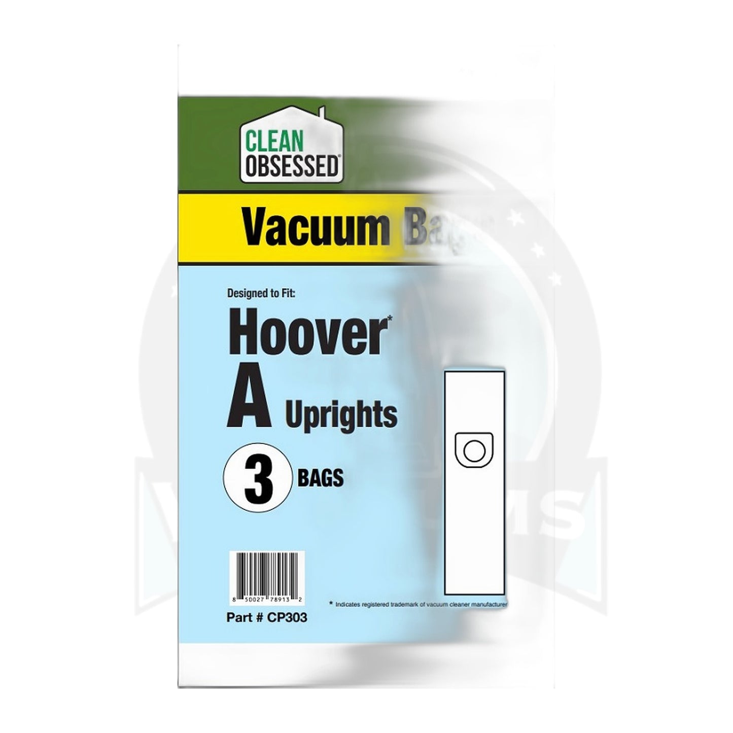 Clean Obsessed Hoover Type A Micro Vacuum Bags, 3-Pack