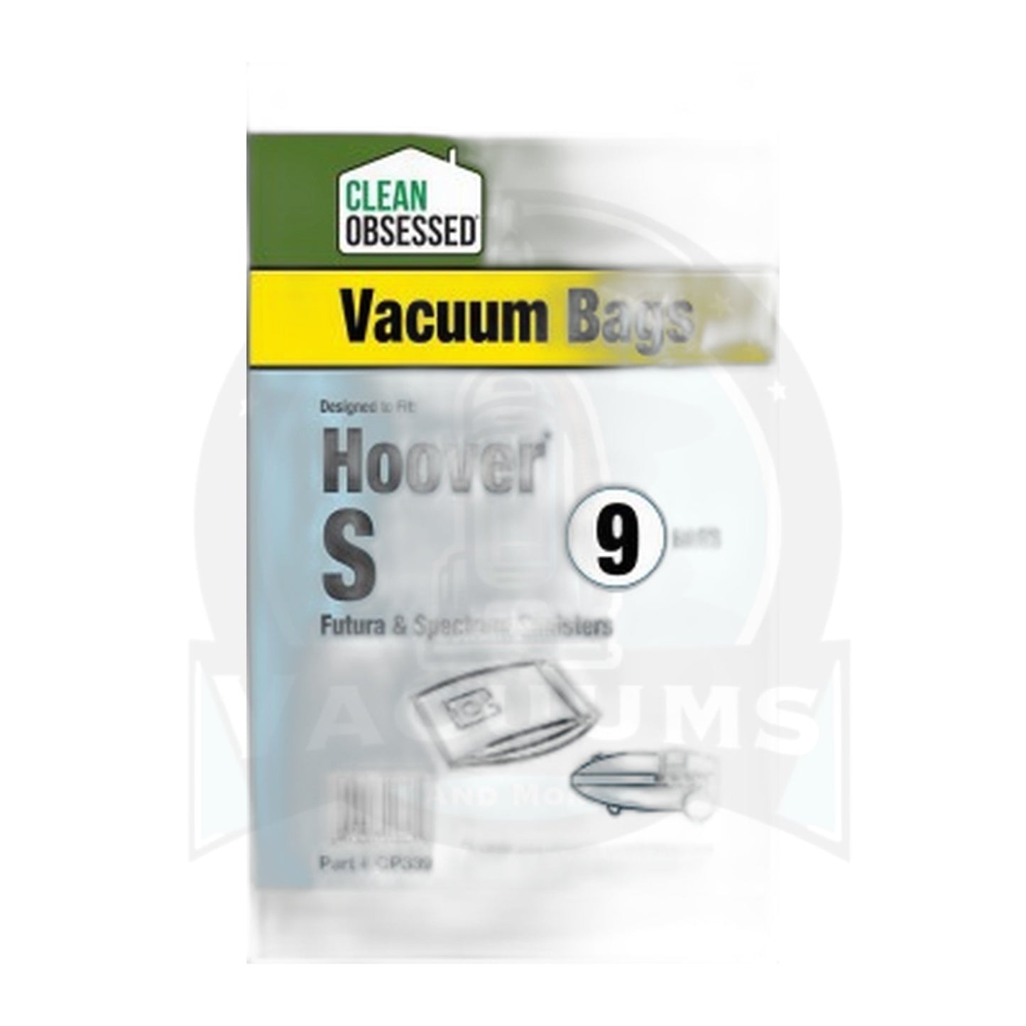 Clean Obsessed Hoover Type S Micro Filtration Vacuum Bags, 9-Pack