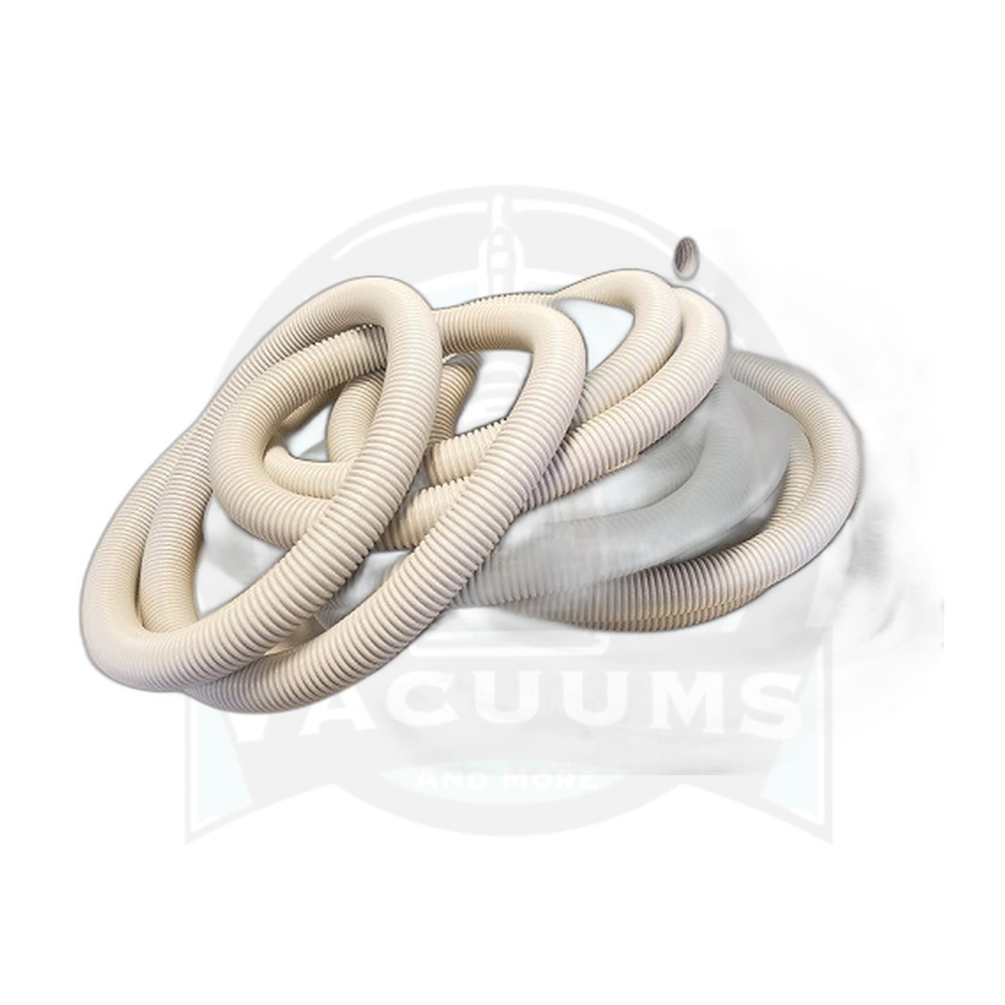 50 ft x 1-3/8" Crushproof Vacuum Hose, Light Grey - Premium Grade