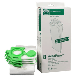 Genuine SEBO FELIX/DART vacuum bags with 8 bags