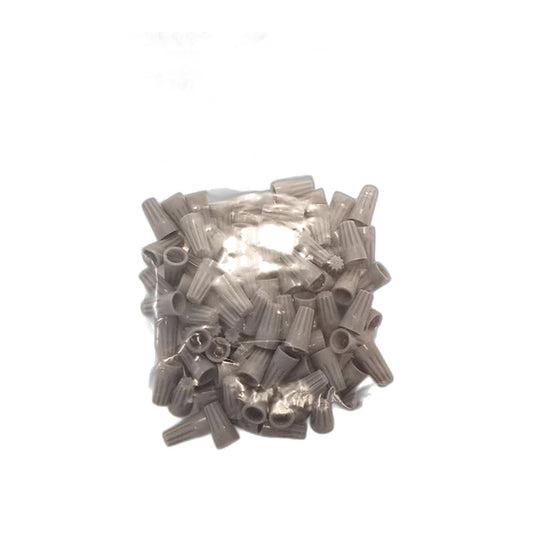 Gray Wire Nuts, Small, with Built-In Lead Wire (Pack)