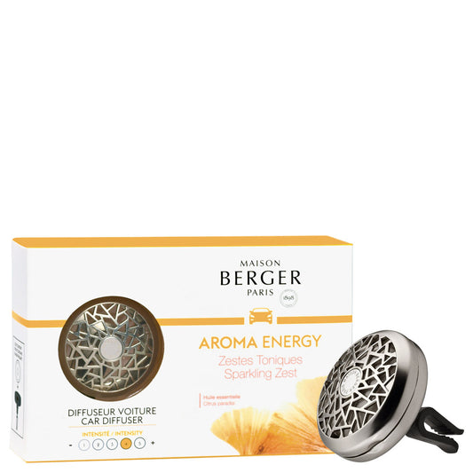 Maison Berger Aroma Energy Car Diffuser Kit – Sparkling Zest