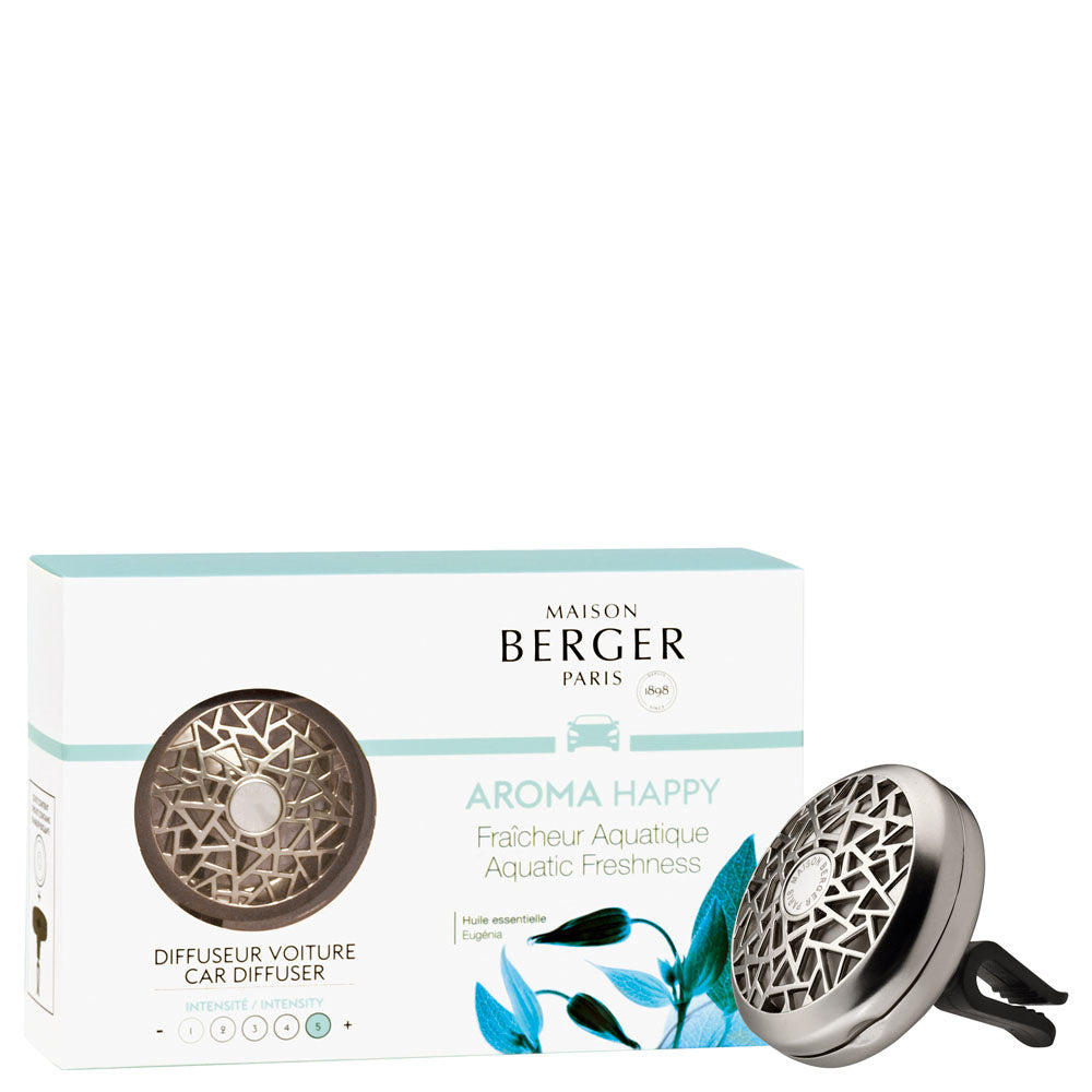 Maison Berger Aroma Happy Aquatic Freshness – Car Diffuser Kit