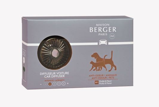Maison Berger Anti Pet Odor – Car Diffuser Kit