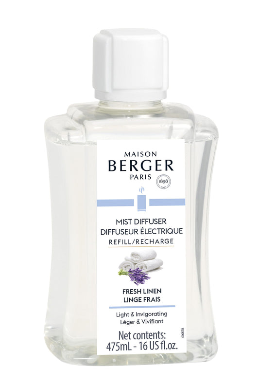 Maison Berger Fresh Linen Mist Diffuser Refill – 475 mL