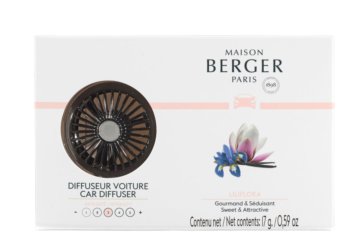 Maison Berger Carwheel Car Diffuser Kit with Liliflora