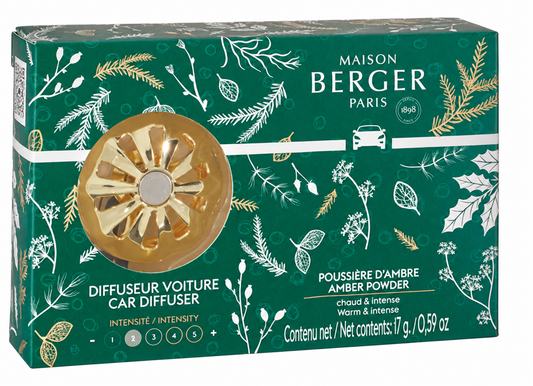Maison Berger Magical Car Diffuser Kit with Amber Powder
