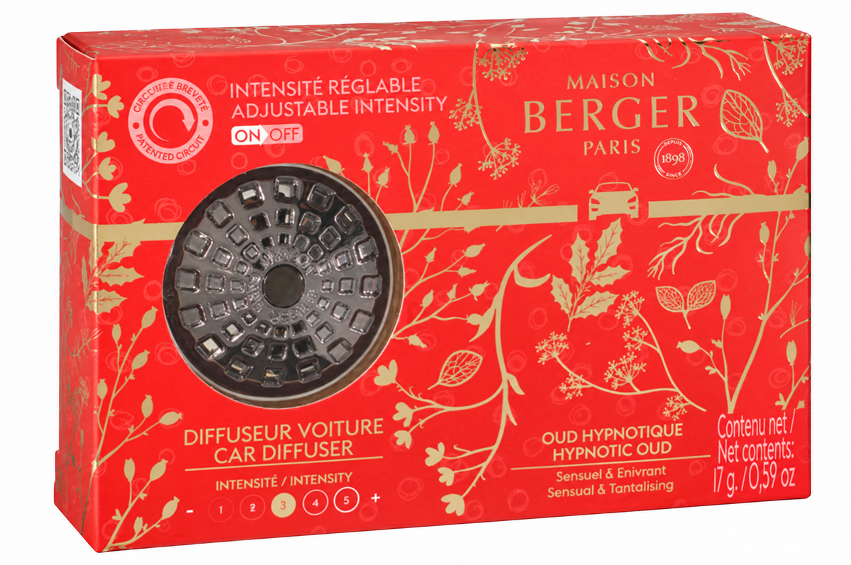 Maison Berger Celebration On/Off Car Diffuser Kit – Hypnotic Oud