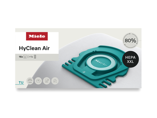 Miele TU HyClean Air Performance Pack – 16 Count with HEPA Filter