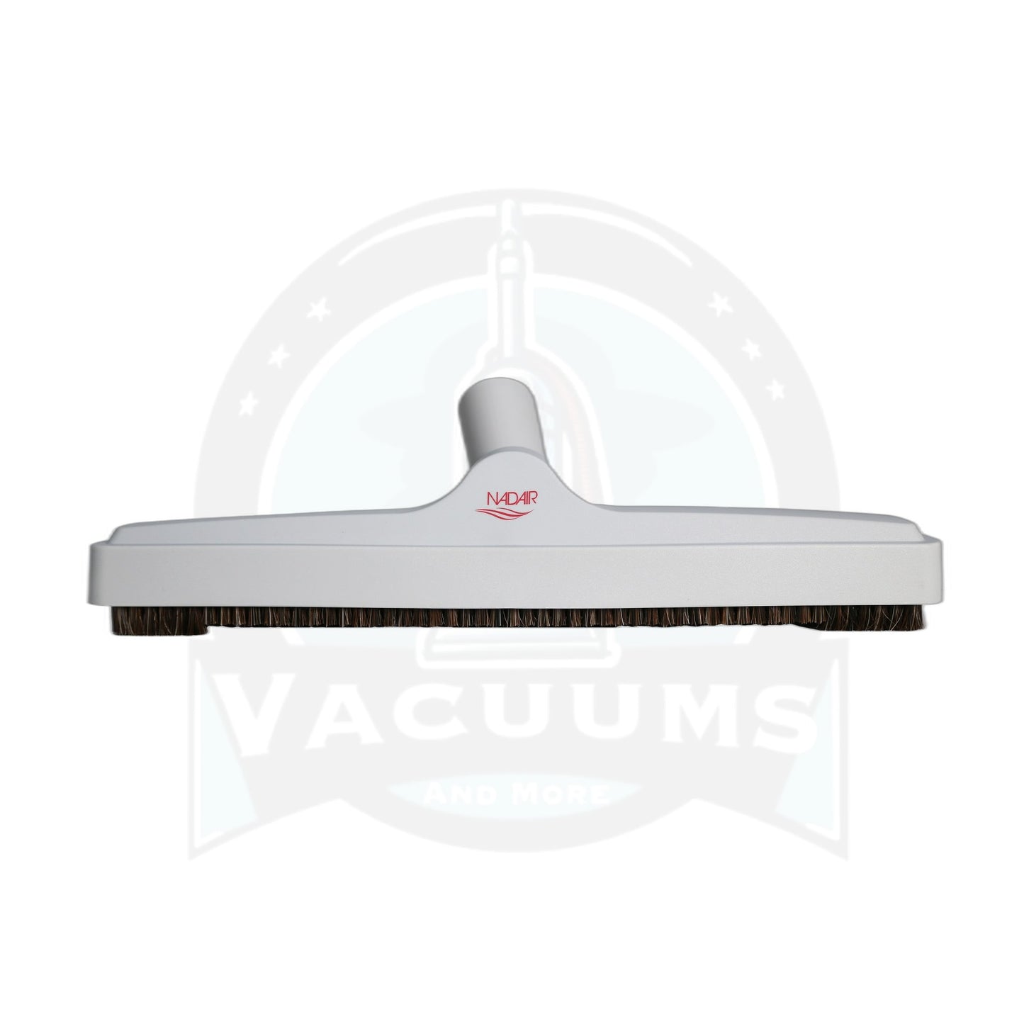 Nadair 12" Floor Brush with Horsehair Bristle - 1-1/4" Fit, Grey