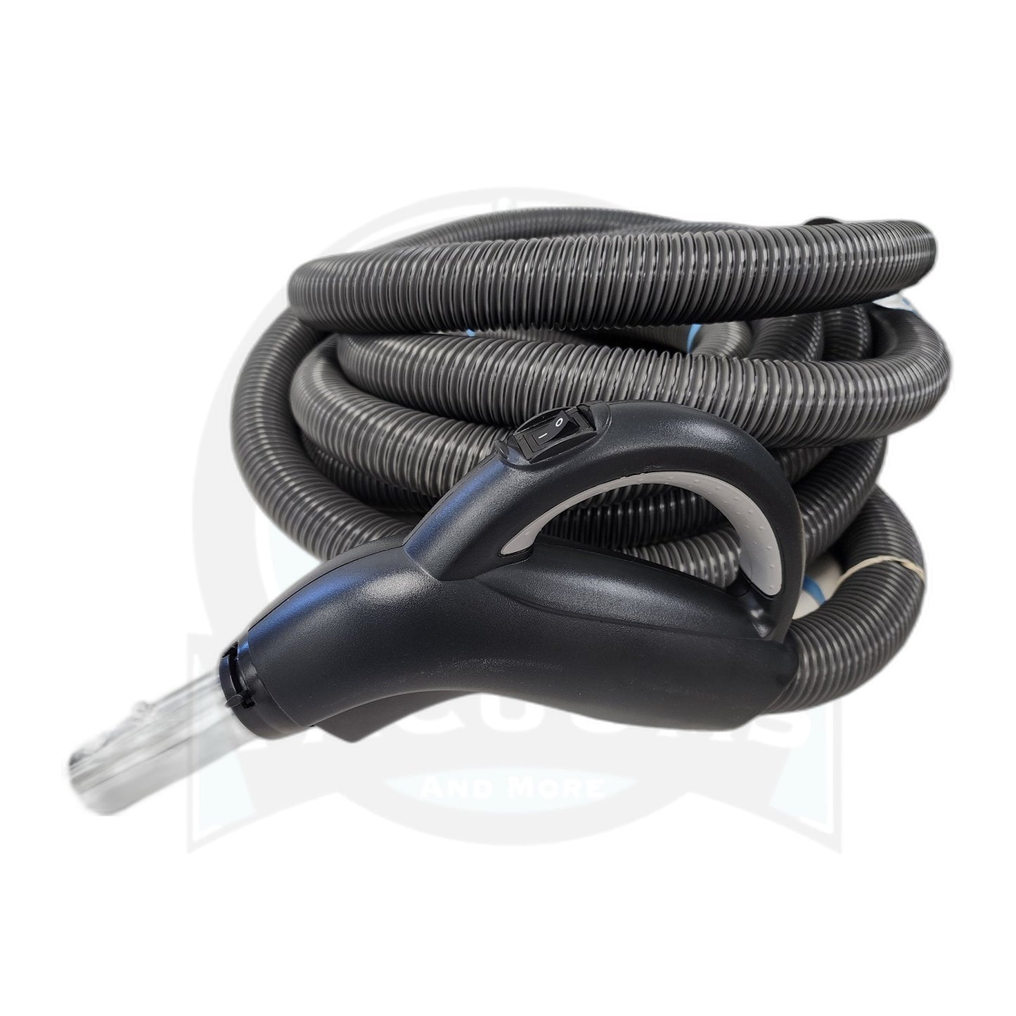 Progression Handle 30 ft Low Volt Button-Lock Central Vacuum Hose