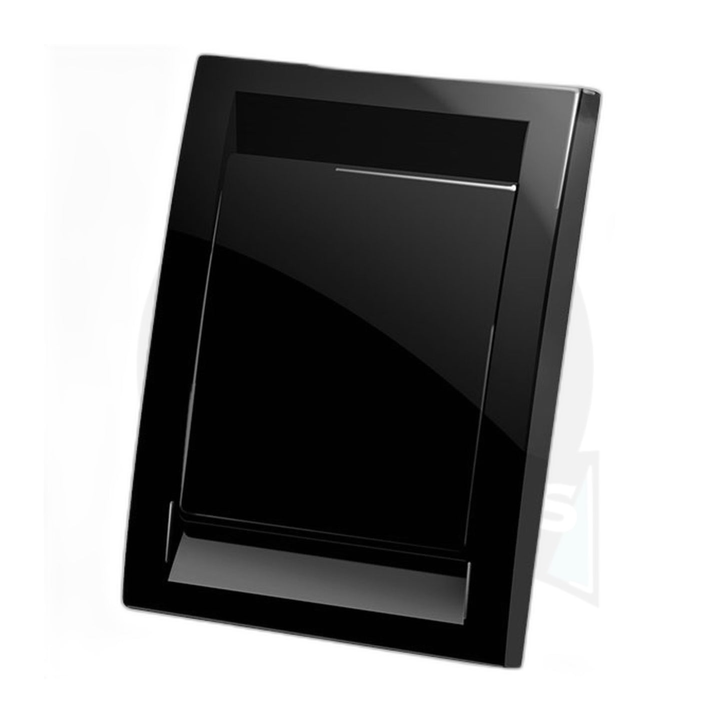 Deco Central Vacuum Inlet Valve, Black - Wall Suction Port
