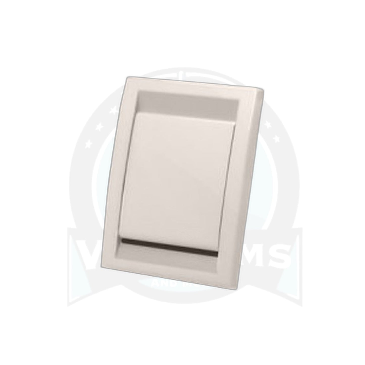 Deco Central Vacuum Inlet Valve, Almond - Wall Suction Port