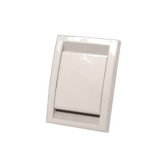 Deco Central Vacuum Inlet Valve, Almond - Wall Suction Port