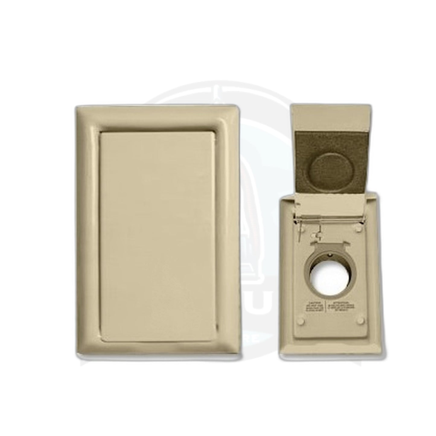 VacuMaid Almond Metal Central Vacuum Inlet Valve with Microswitch